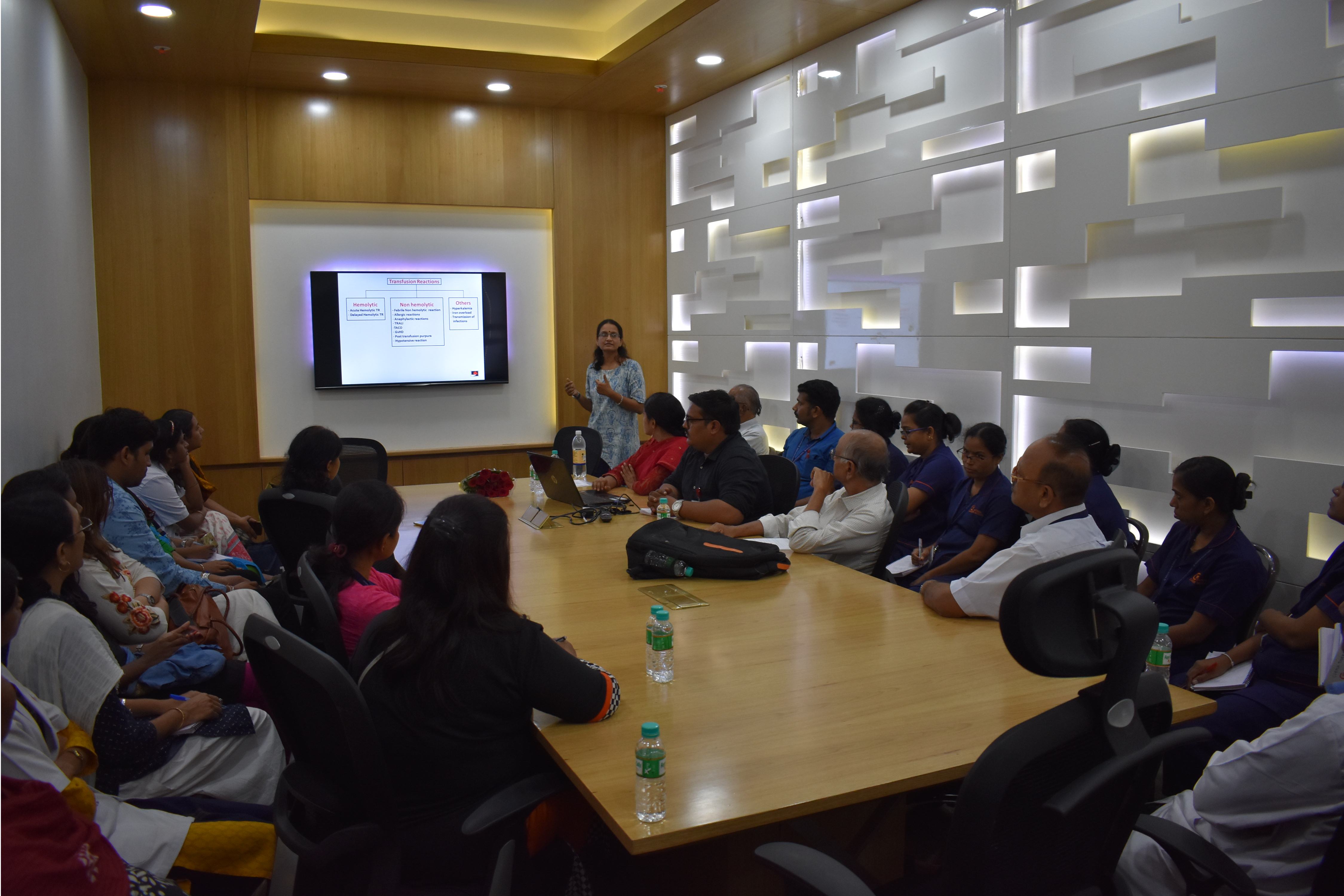 Training of Healthcare providers at NCI, Jamtha on Safe Blood Transfusion practices
